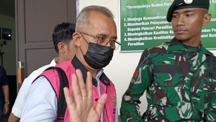 Sumastro usai jalani sidang di Pengadilan Negeri Pontianak