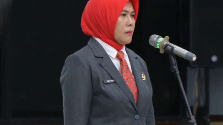 Dwi Yanti, Sekda Singkawang yang baru dilantik, Jumat (12/12/2025).