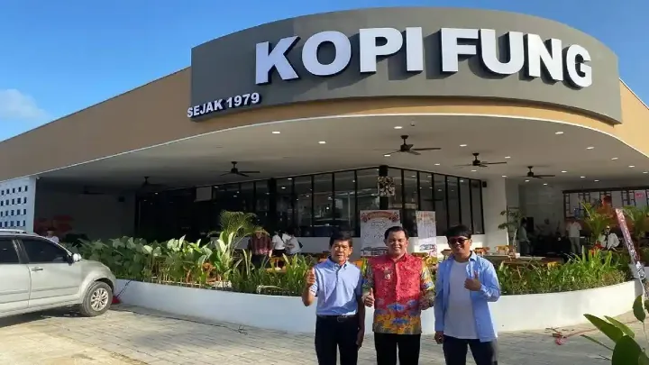 Kopi Fung diresmikan oleh Wakil Wali Kota Singkawang, Muhammadin, Jumat (30/1/2026).