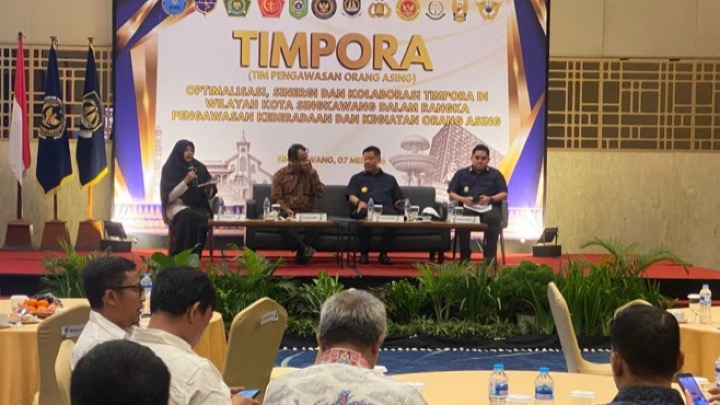 Rapat koordinasi Tim Pengawasan Orang Asing (TIMPORA), Kamis (7/5/2026). Foto (ist)
