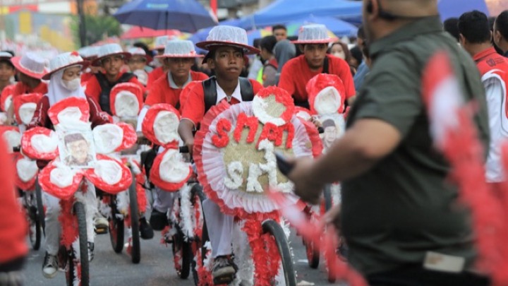 Karnaval HUT RI di Singkawang tahun lalu. Foto (ist)