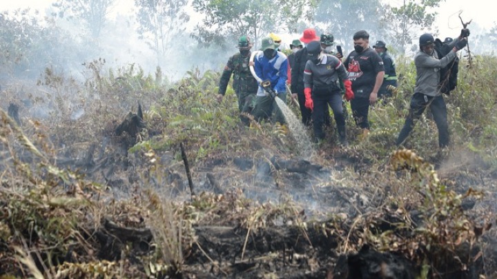 Penanganan Karhutla di Singkawang